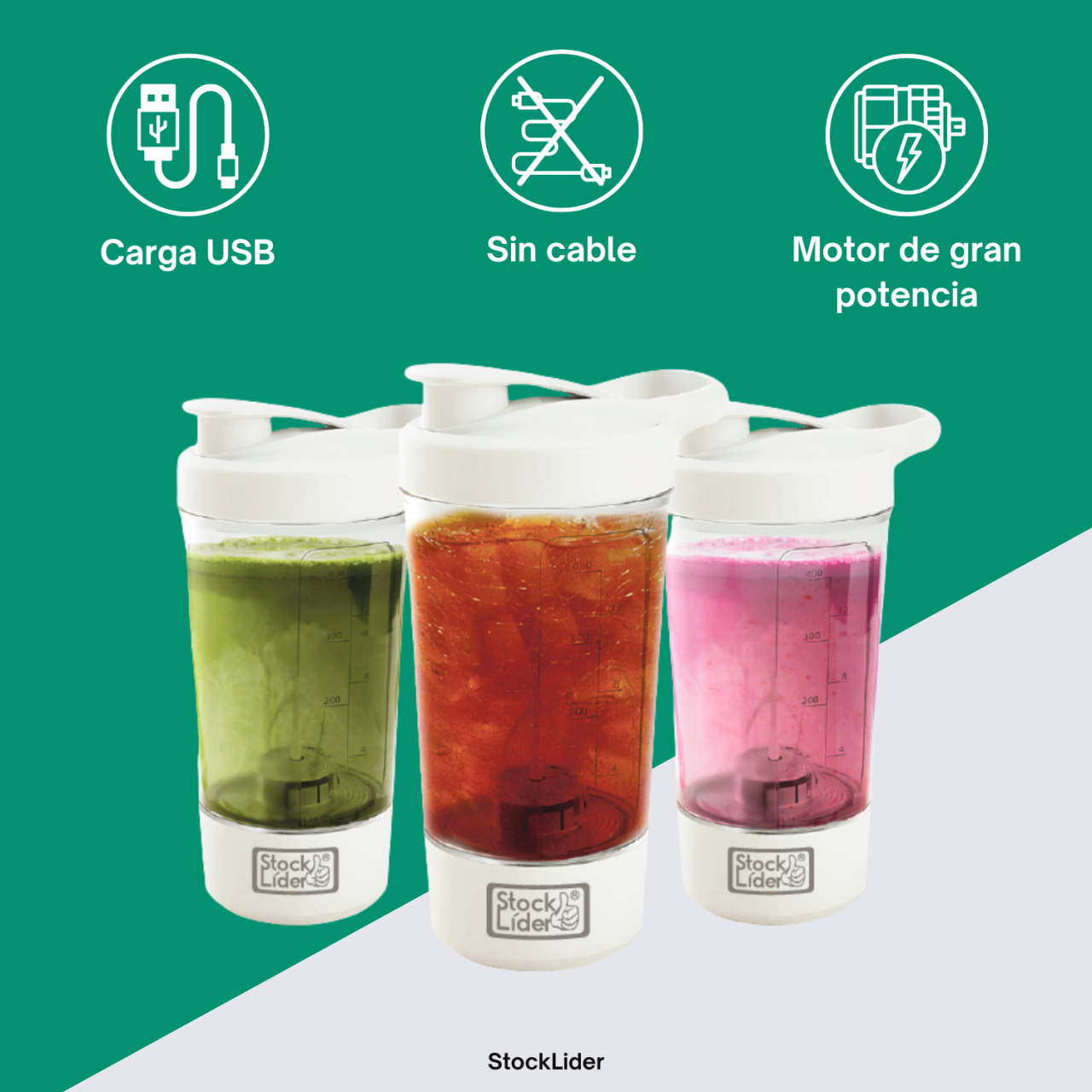 Coctelera Eléctrica - Mayor eficiencia en tu vida diaria y menos desperdicio.