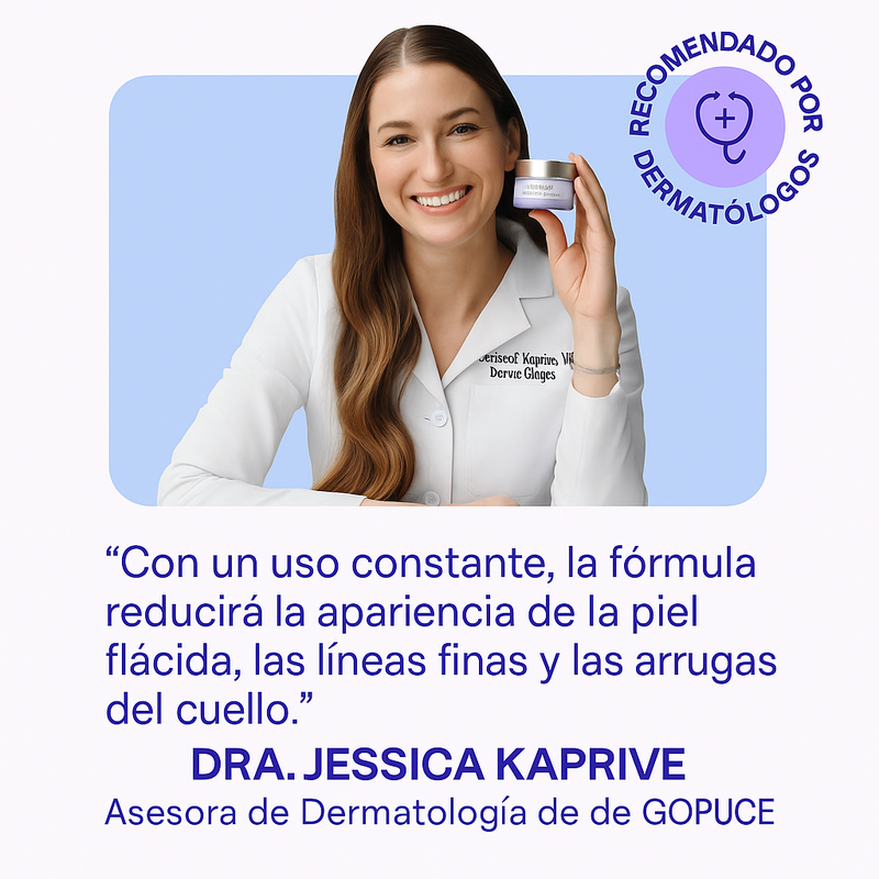 GOPUCE Miracle Neck Cream: Borra las líneas de “cuello de pavo” y “cuello tecnológico”. Elevación visible y suavidad en 4 semanas.