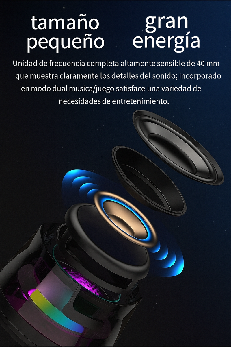 Altavoz Bluetooth magnético inalámbrico 8D SOUND