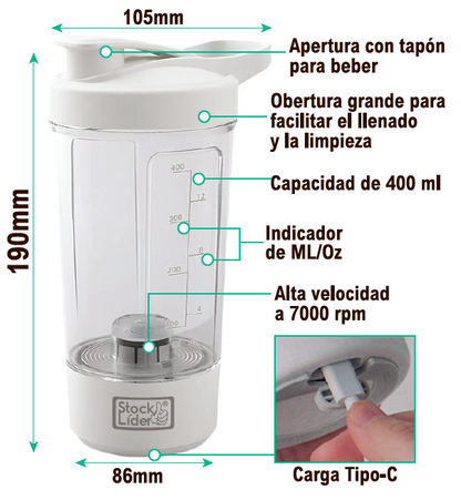 Coctelera Eléctrica - Mayor eficiencia en tu vida diaria y menos desperdicio.